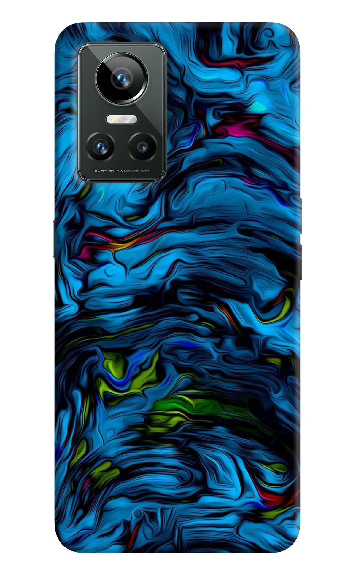 Dark Blue Abstract Realme GT Neo 3 Back Cover