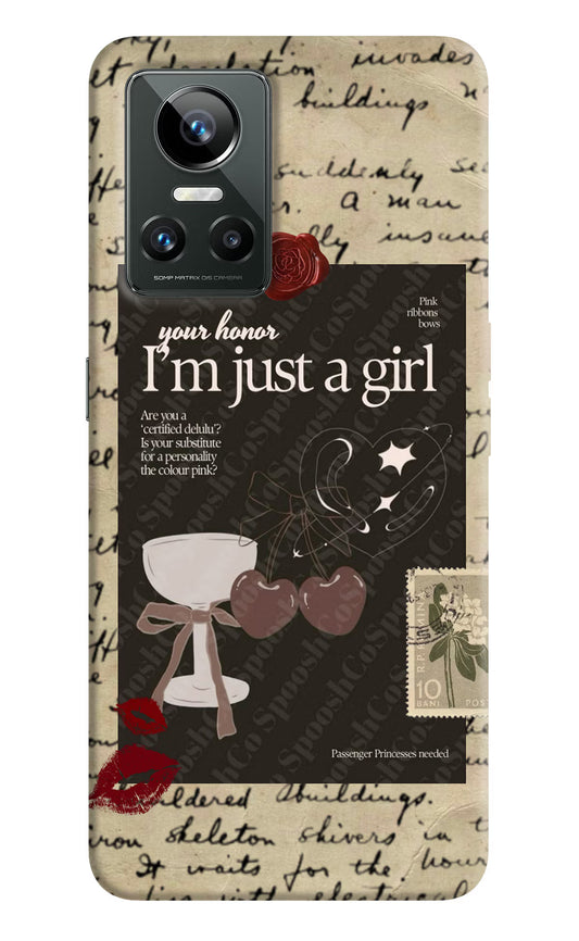 I am just a girl Realme GT Neo 3 Back Cover