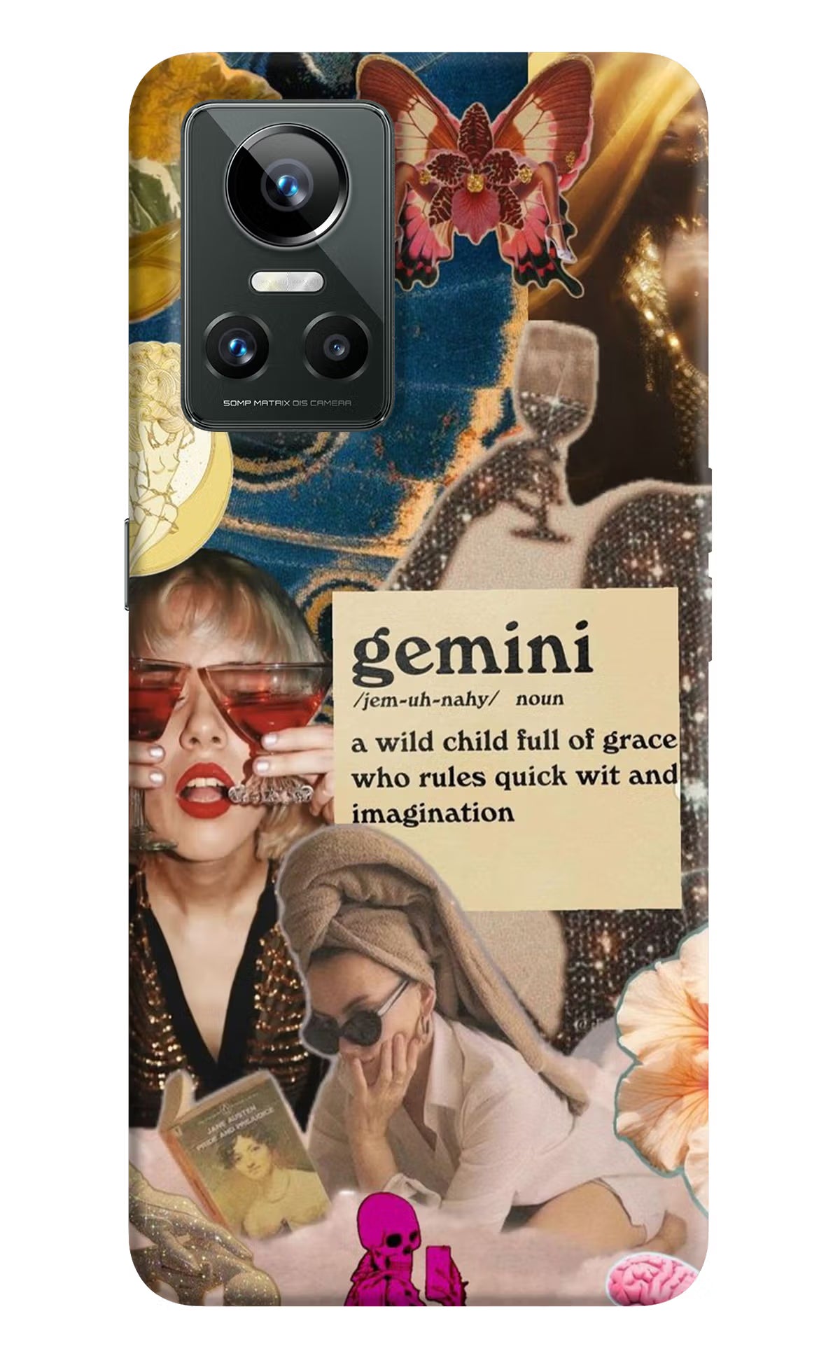 Gemini Zodiac Realme GT Neo 3 Hard Case Back Cover by Casekaro