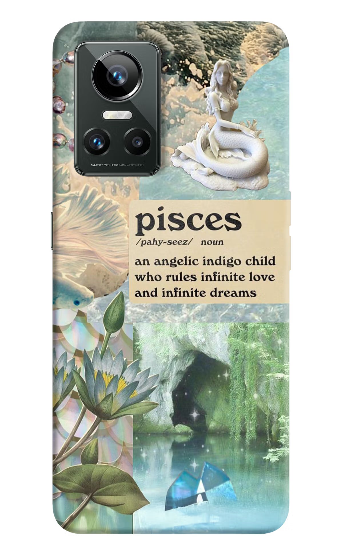 Pisces Zodiac Realme GT Neo 3 Hard Case Back Cover by Casekaro
