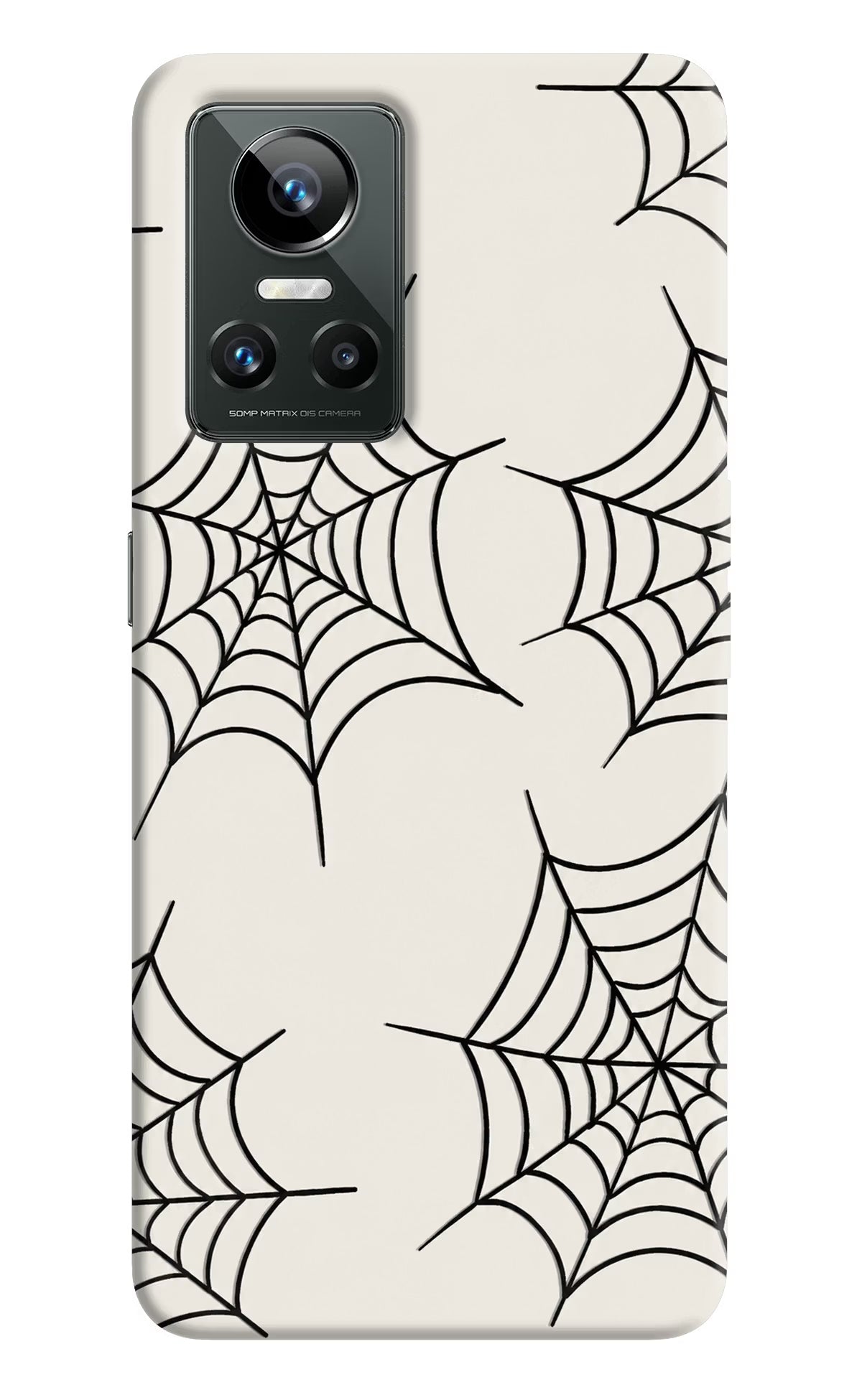 Spider Web Realme GT Neo 3 Hard Case Back Cover by Casekaro