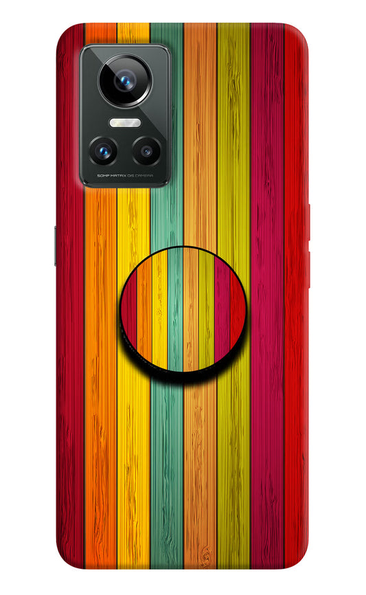 Multicolor Wooden Realme GT Neo 3 Pop Case