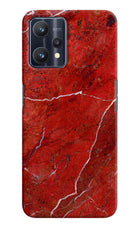 Red Marble Design Realme 9 Pro 5G Hard Case Back Cover by Casekaro