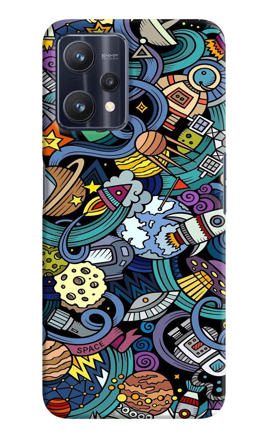 Space Abstract Realme 9 Pro 5G Back Cover, Hard case