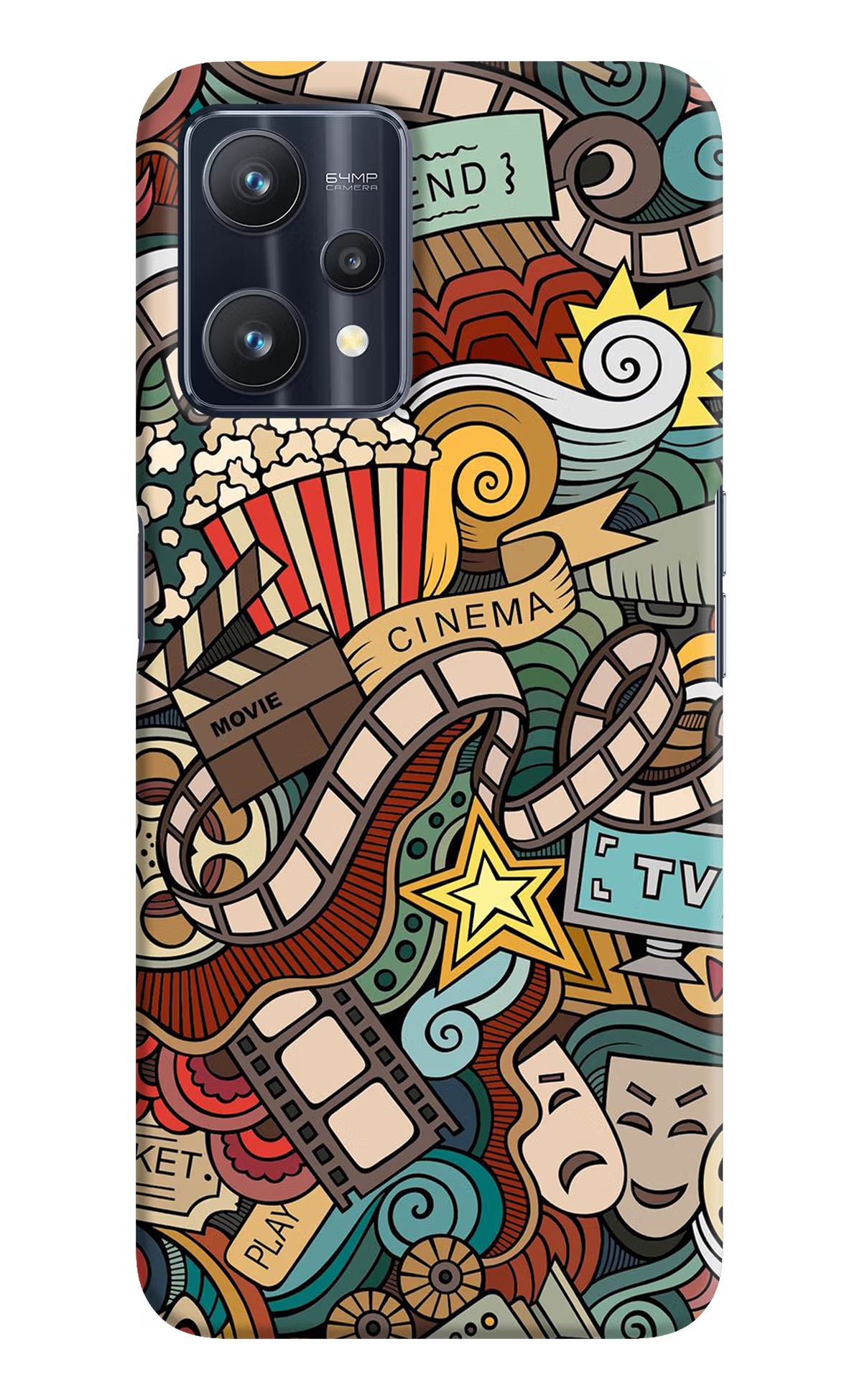 Cinema Abstract Realme 9 Pro 5G Hard Case Back Cover by Casekaro