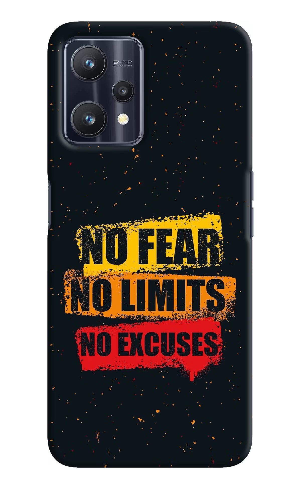 No Fear No Limits No Excuse Realme 9 Pro 5G Hard Case Back Cover by Casekaro