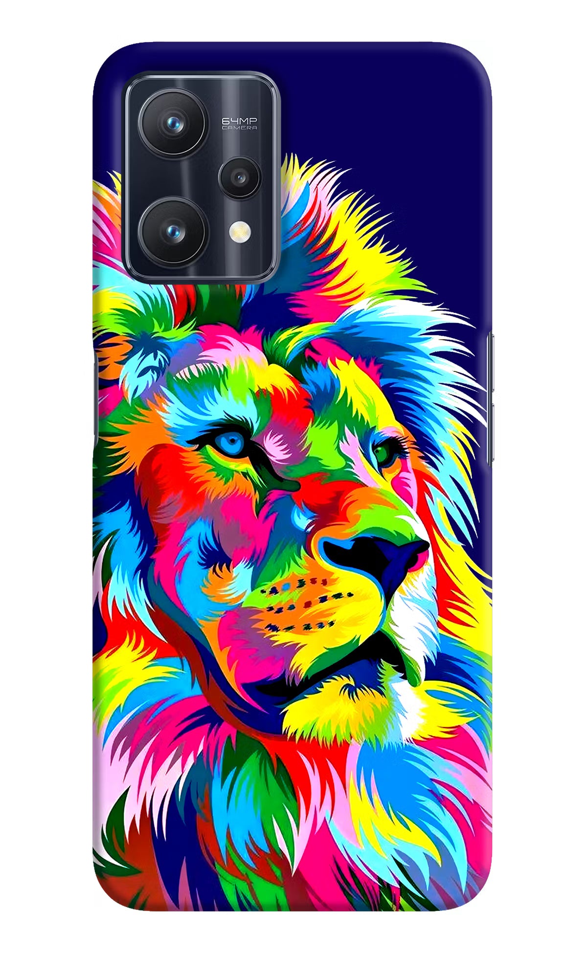 Vector Art Lion Realme 9 Pro 5G Hard Case Back Cover by Casekaro