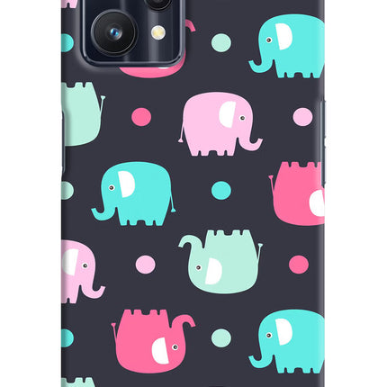 Elephants Realme 9 Pro 5G Hard Case Back Cover by Casekaro