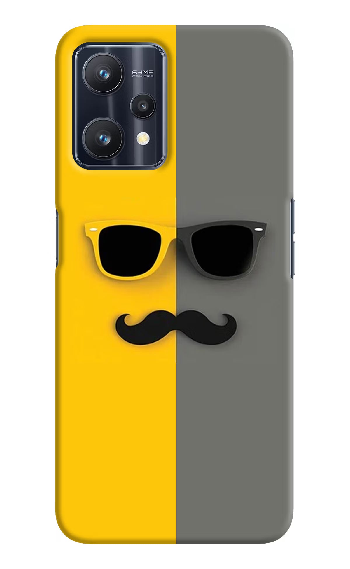 Sunglasses with Mustache Realme 9 Pro 5G Hard Case Back Cover by Casekaro