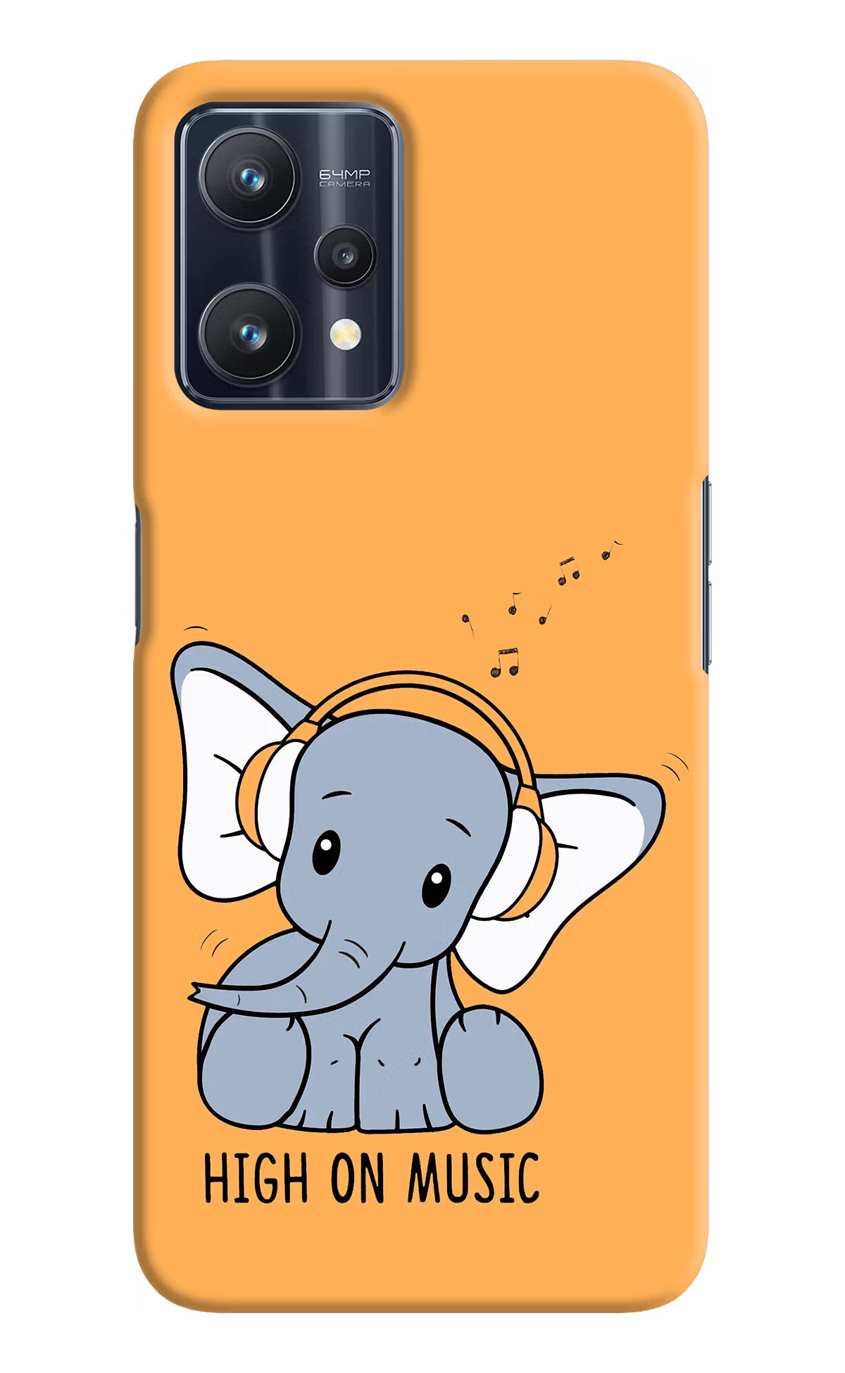 High On Music Realme 9 Pro 5G Hard Case Back Cover by Casekaro