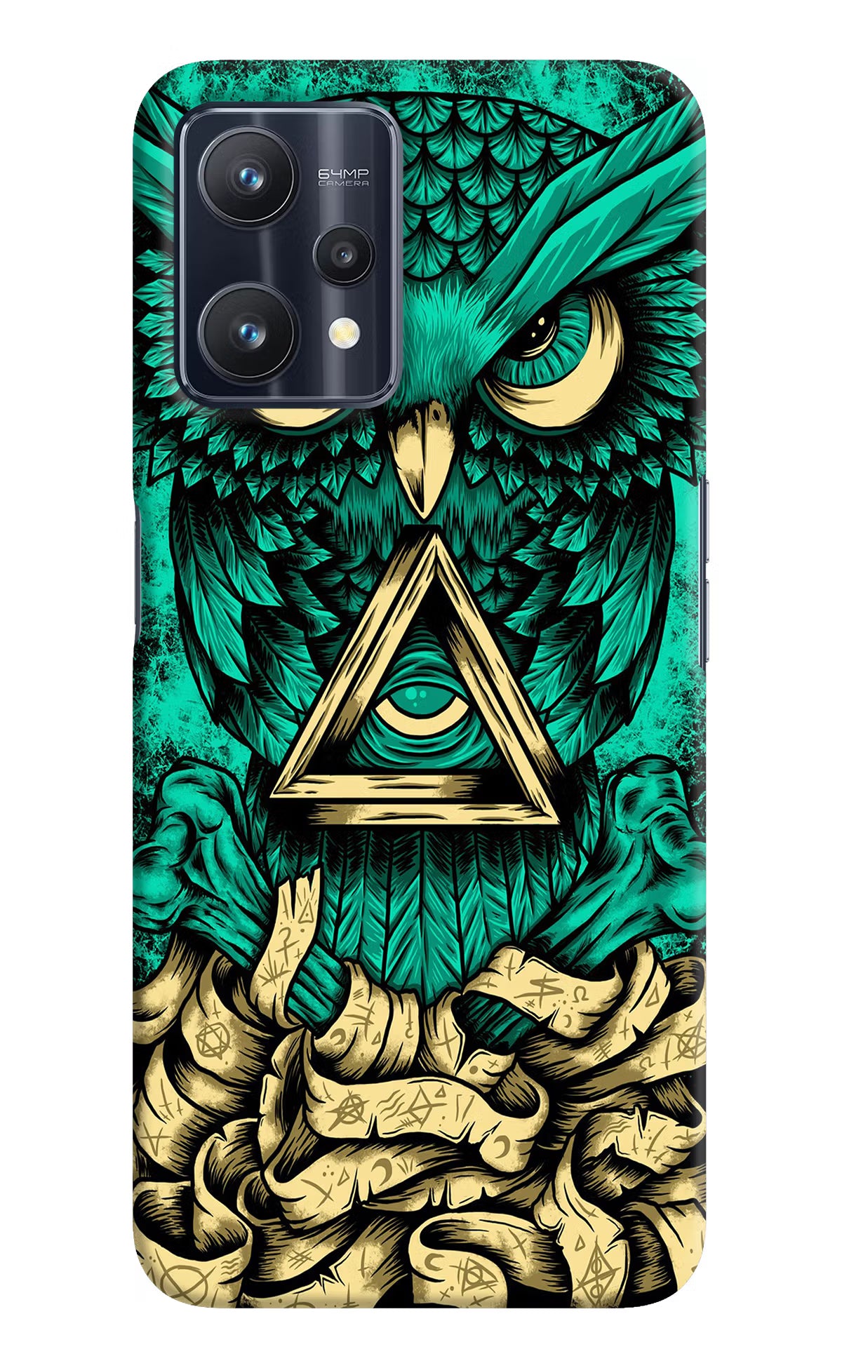Green Owl Realme 9 Pro 5G Hard Case Back Cover by Casekaro