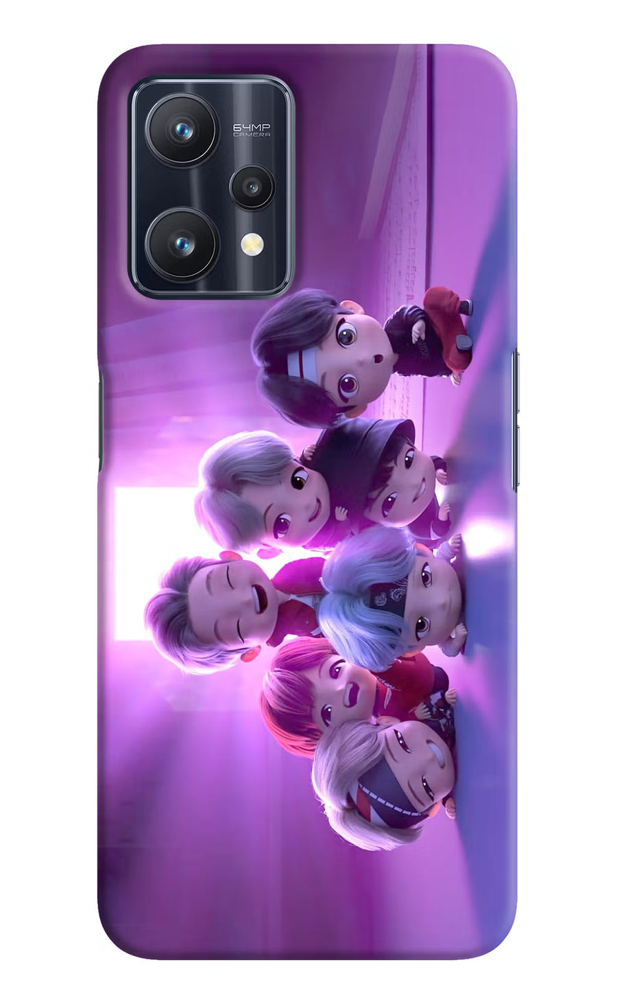 BTS Chibi Realme 9 Pro 5G Back Cover, Hard case