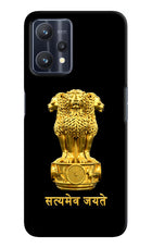 Satyamev Jayate Golden Realme 9 Pro 5G Hard Case Back Cover by Casekaro