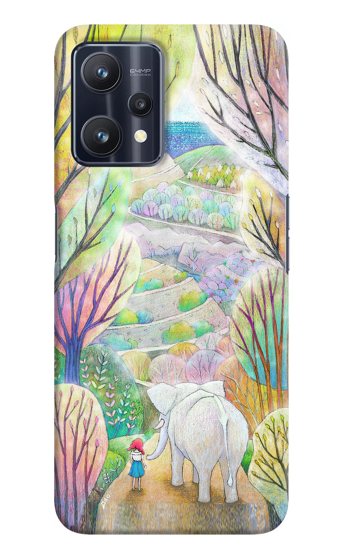 Nature Painting Realme 9 Pro 5G Hard Case Back Cover by Casekaro