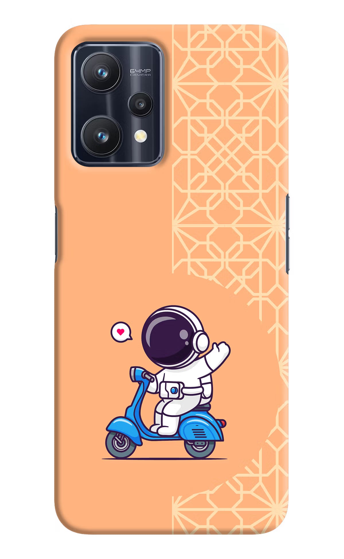 Cute Astronaut Riding Realme 9 Pro 5G Hard Case Back Cover by Casekaro