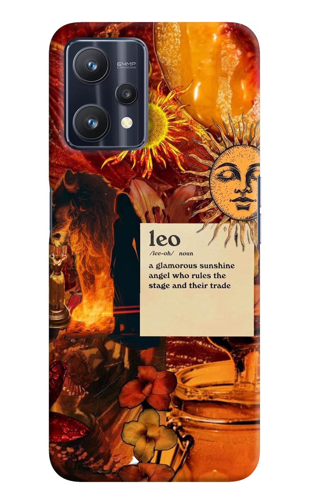 Leo Zodiac Realme 9 Pro 5G Hard Case Back Cover by Casekaro