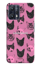Pink Cats Realme 9 Pro 5G Hard Case Back Cover by Casekaro