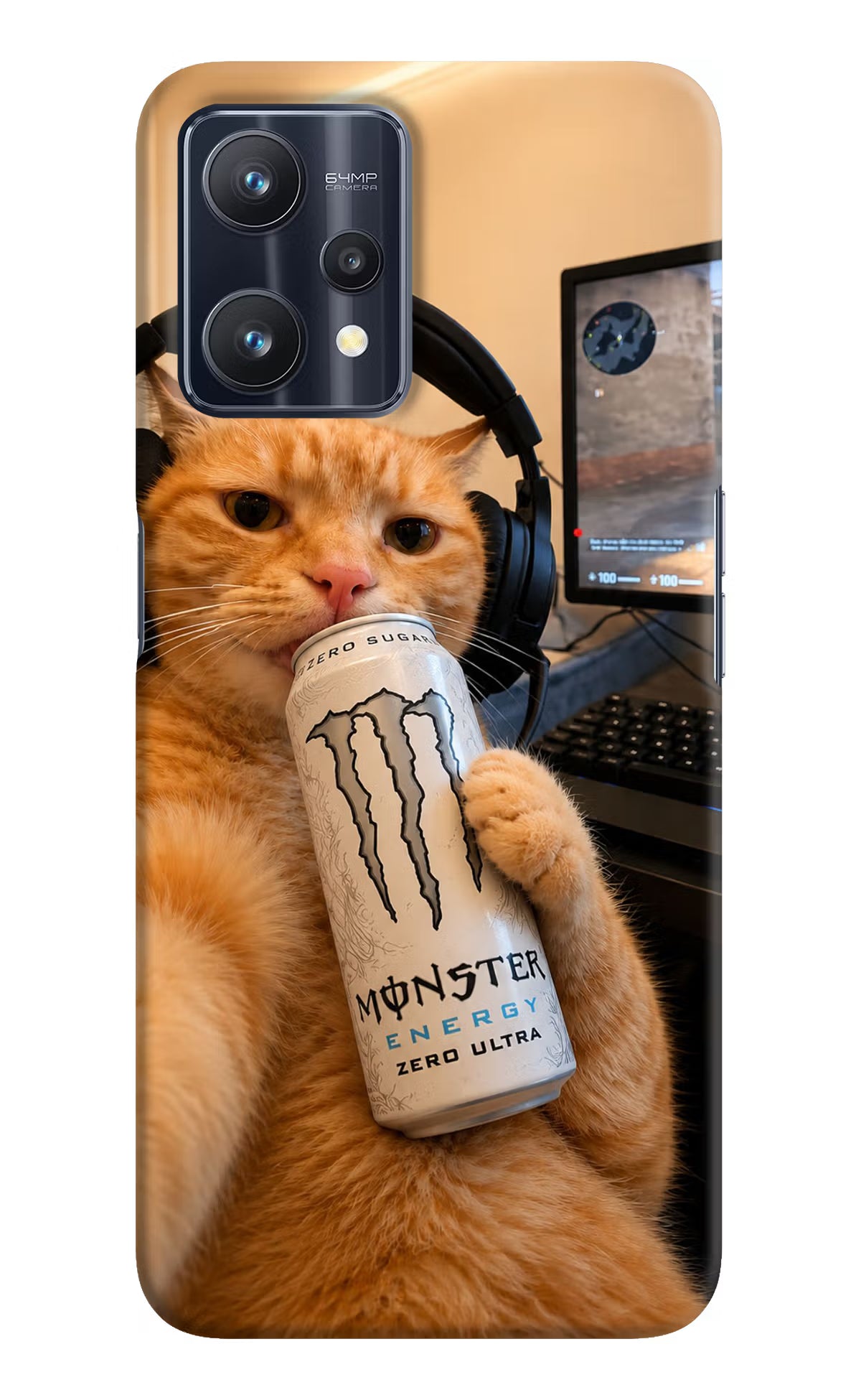 Gamer Cat Energy Realme 9 Pro 5G Back Cover