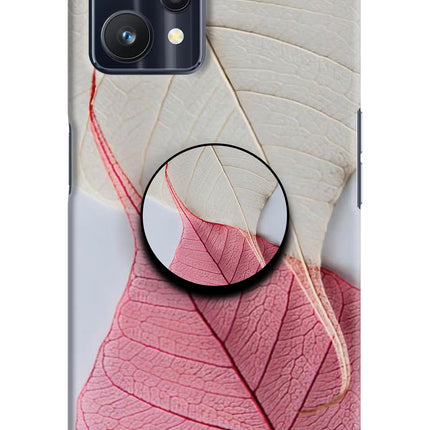 White Pink Leaf Realme 9 Pro 5G Pop Case by Casekaro