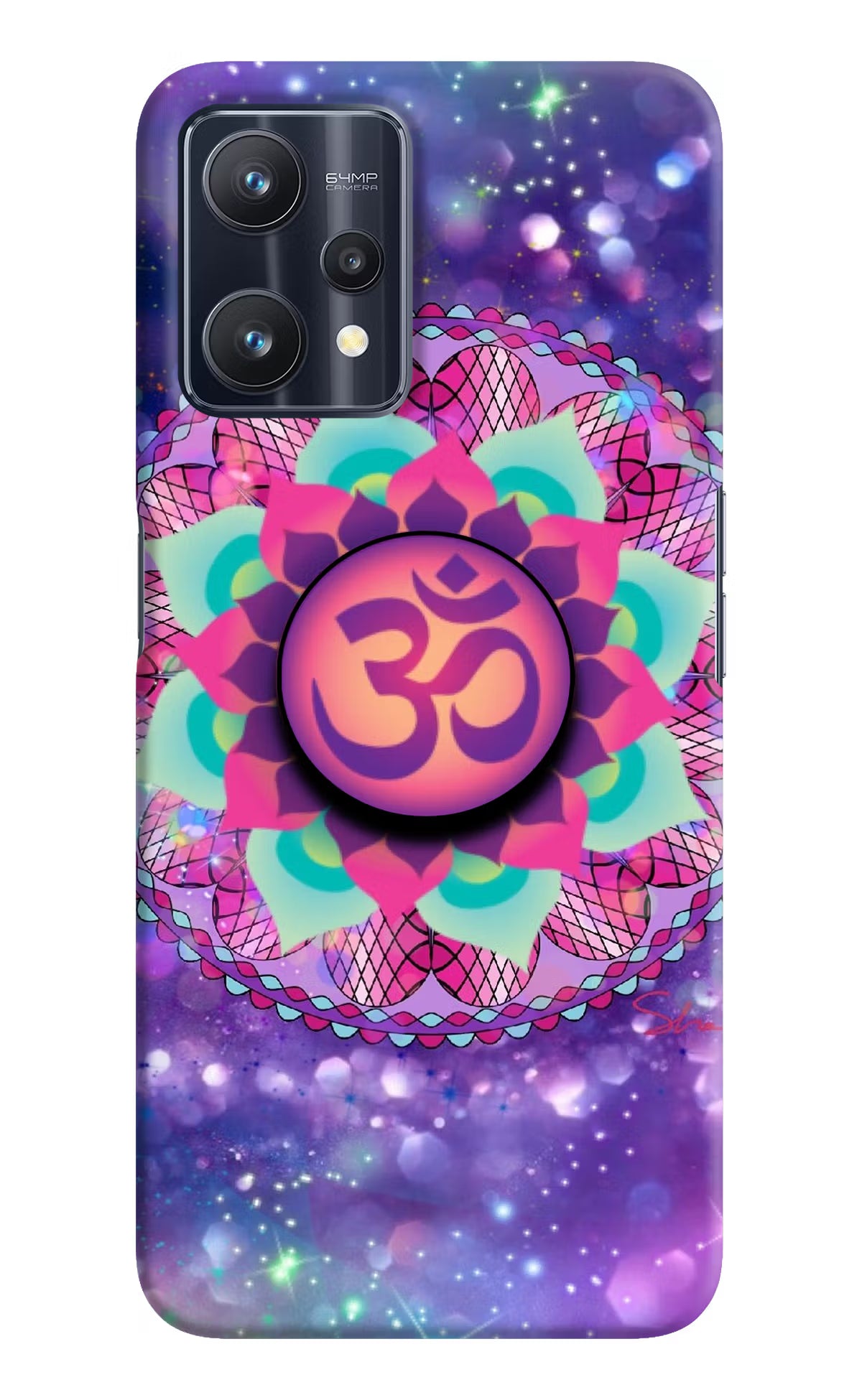 Om Purple Realme 9 Pro 5G Pop Case by Casekaro