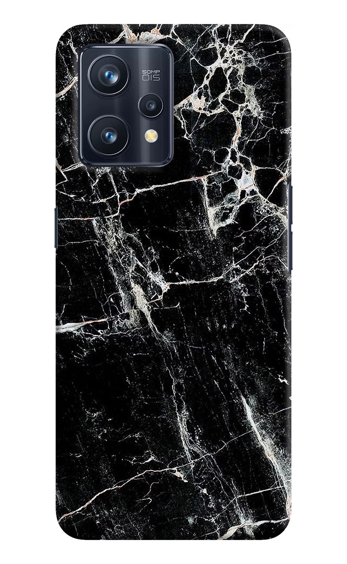 Black Marble Texture Realme 9 Pro+ 5G Hard Case Back Cover by Casekaro