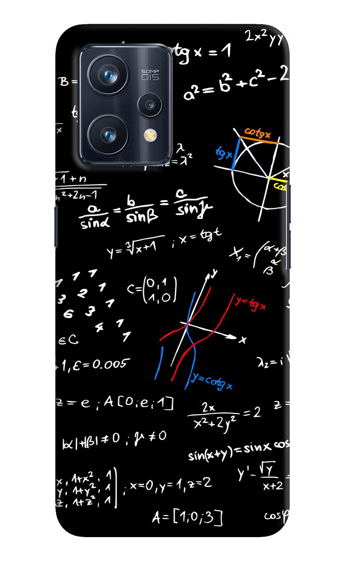 Mathematics Formula Realme 9 Pro+ 5G Hard Case Back Cover by Casekaro