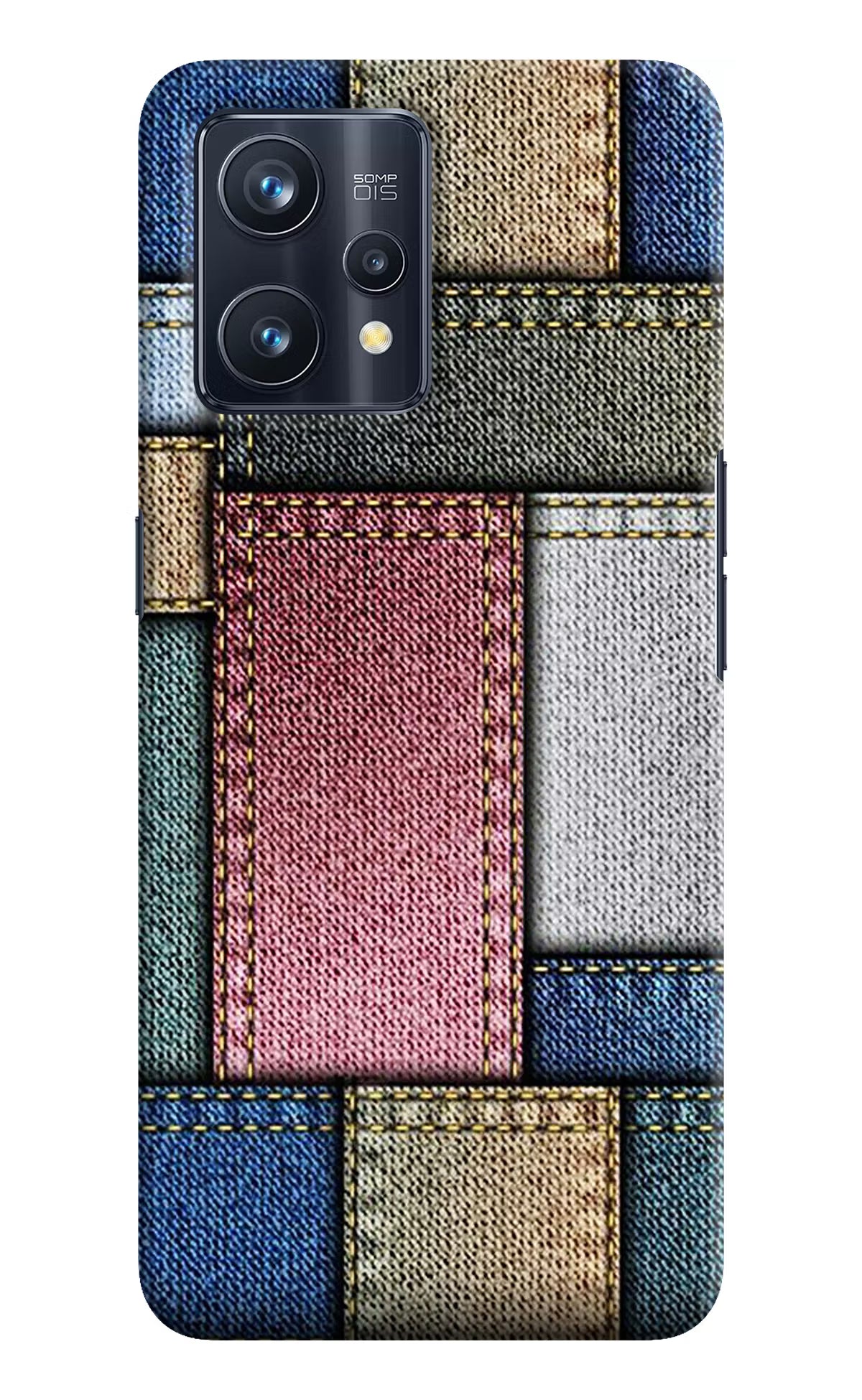 Multicolor Jeans Realme 9 Pro+ 5G Hard Case Back Cover by Casekaro