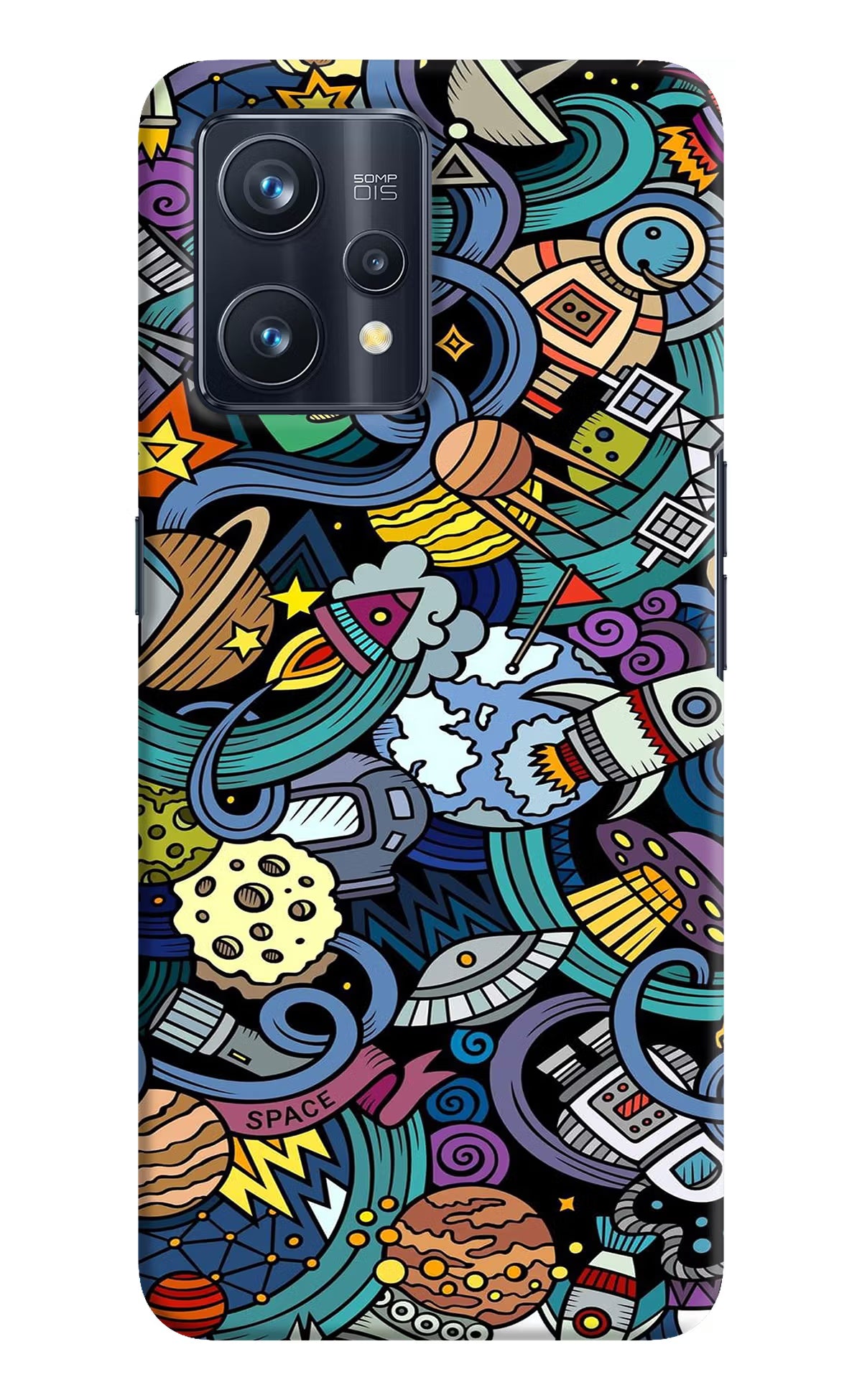 Space Abstract Realme 9 Pro+ 5G Hard Case Back Cover by Casekaro