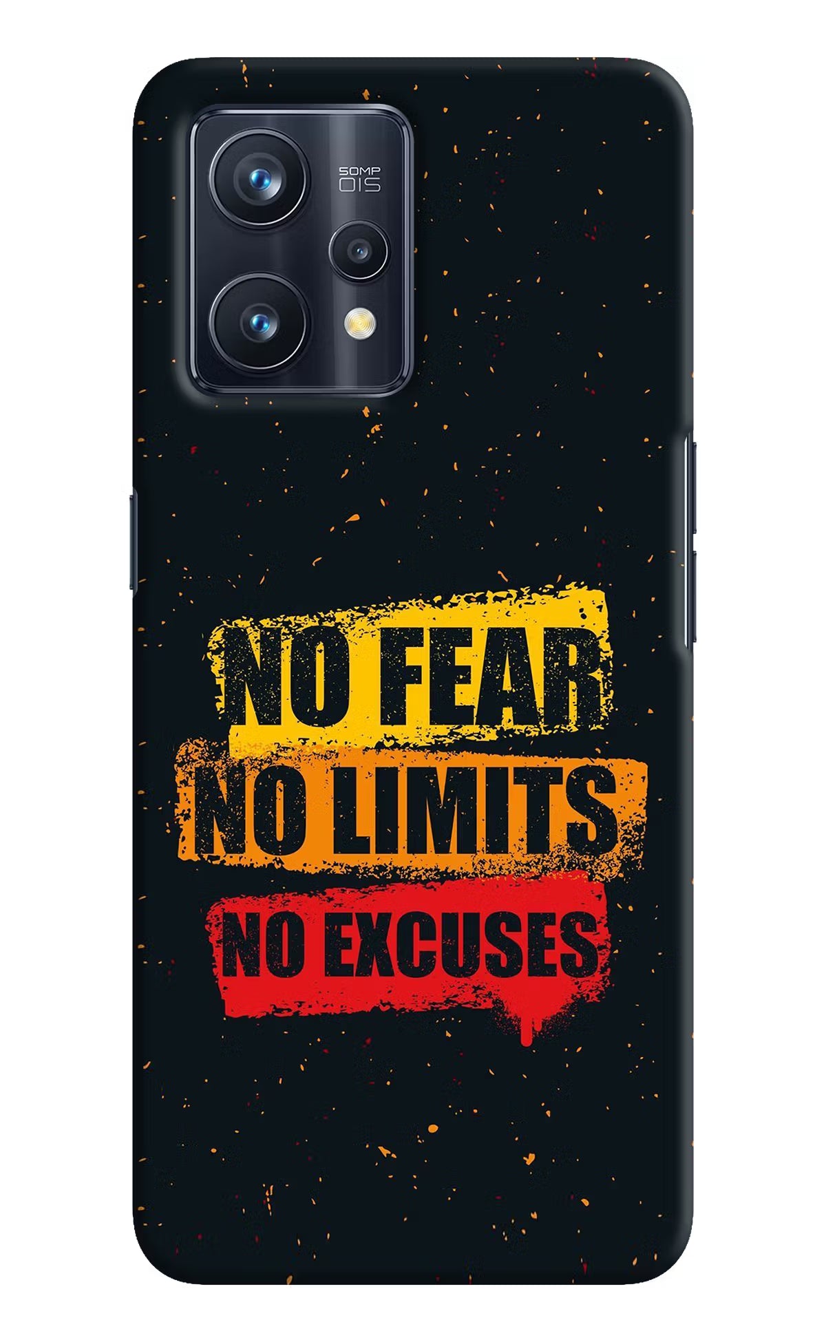 No Fear No Limits No Excuse Realme 9 Pro+ 5G Hard Case Back Cover by Casekaro