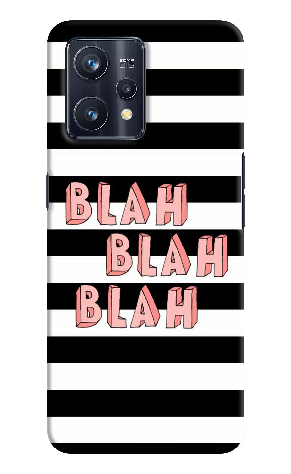 Blah Blah Blah Realme 9 Pro+ 5G Hard Case Back Cover by Casekaro