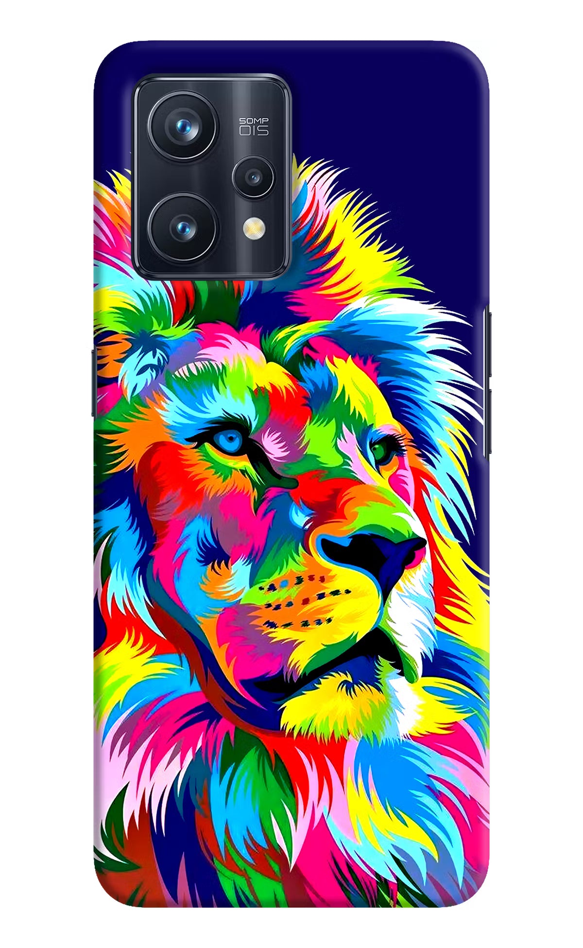 Vector Art Lion Realme 9 Pro+ 5G Hard Case Back Cover by Casekaro