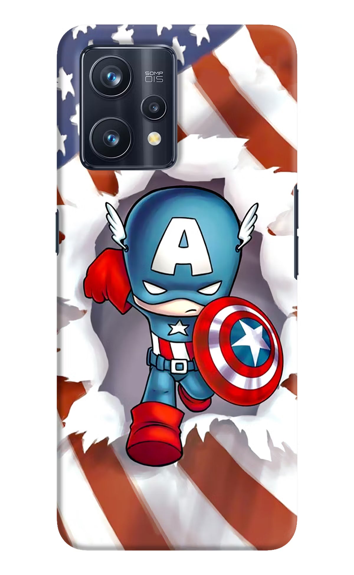 Captain America Realme 9 Pro+ 5G Hard Case Back Cover by Casekaro