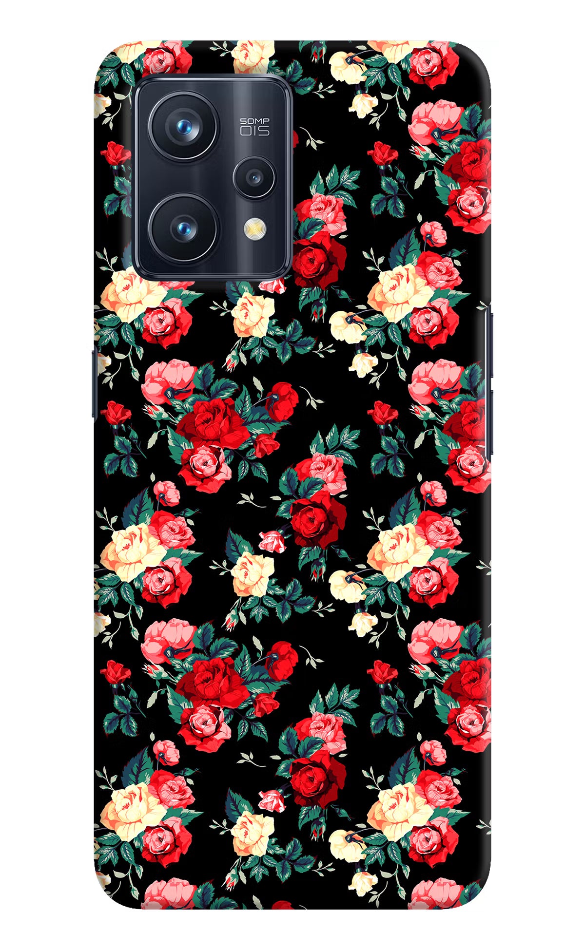 Rose Pattern Realme 9 Pro+ 5G Hard Case Back Cover by Casekaro