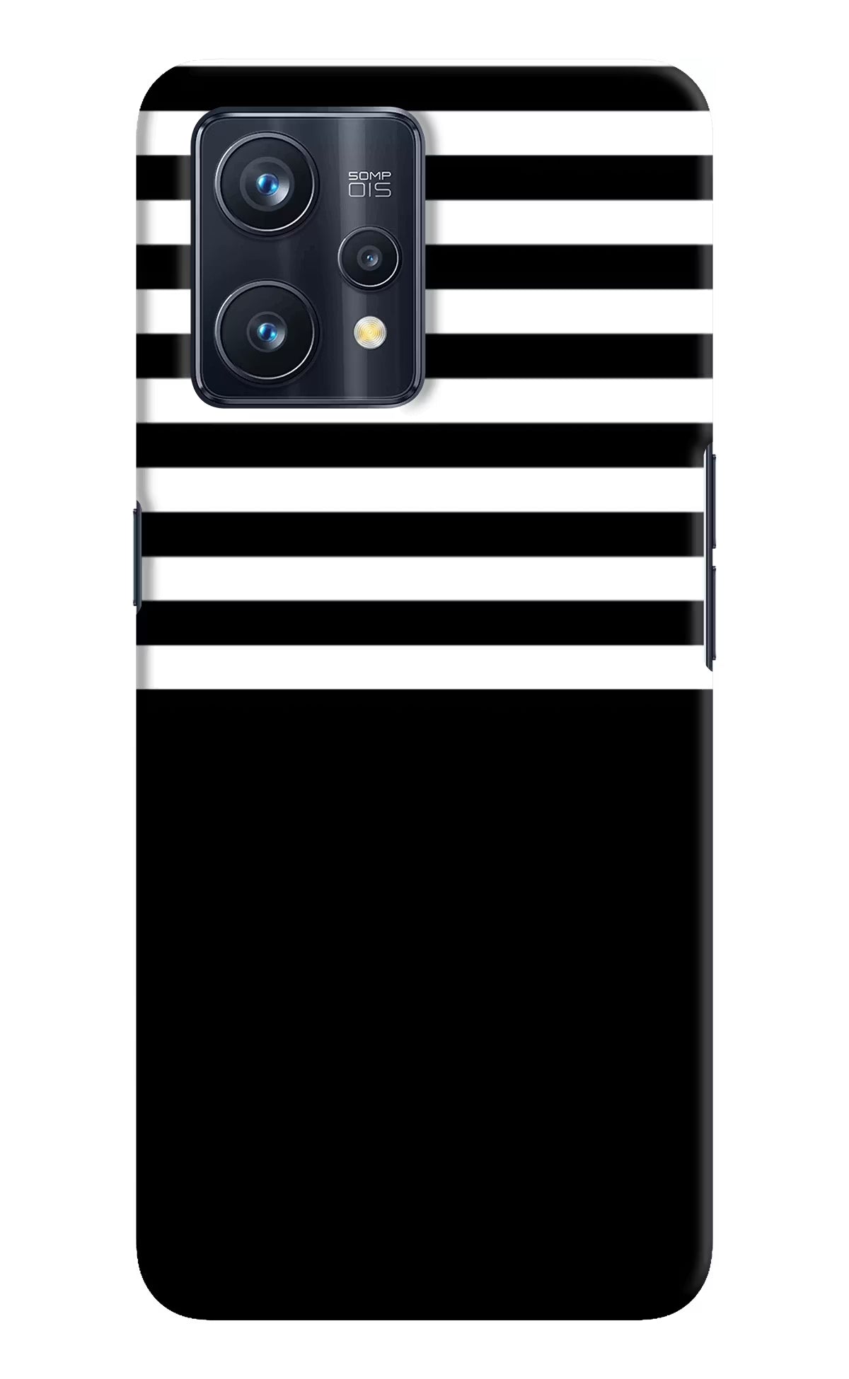 Black and White Print Realme 9 Pro+ 5G Hard Case Back Cover by Casekaro