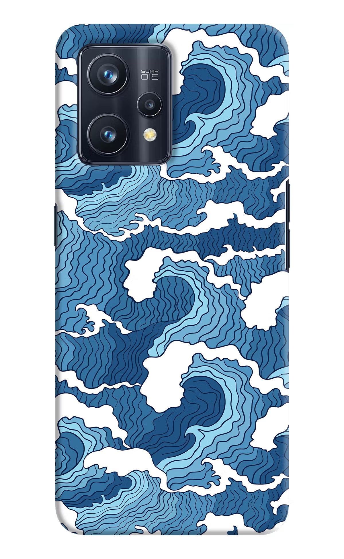 Blue Waves Realme 9 Pro+ 5G Hard Case Back Cover by Casekaro
