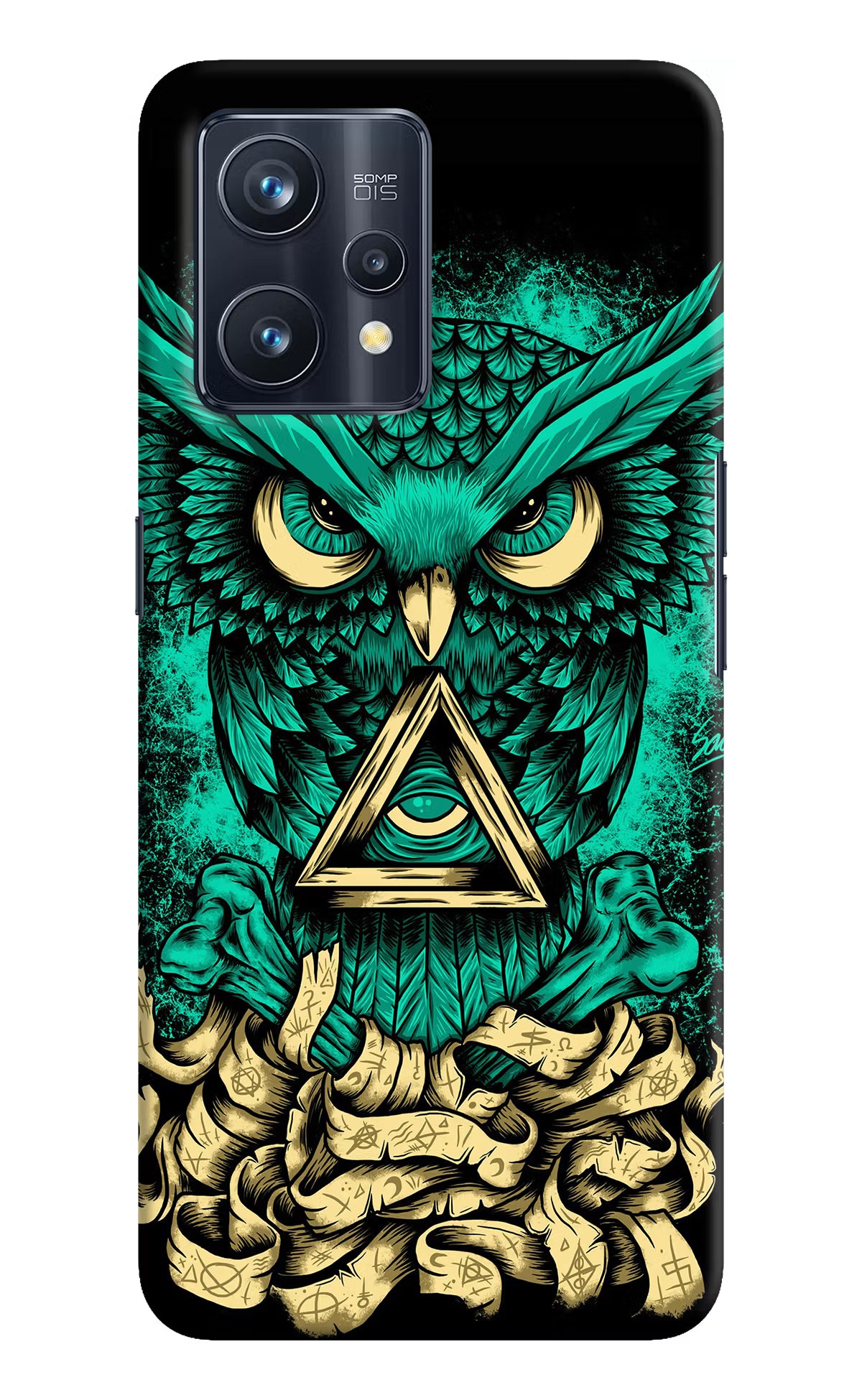 Green Owl Realme 9 Pro+ 5G Hard Case Back Cover by Casekaro