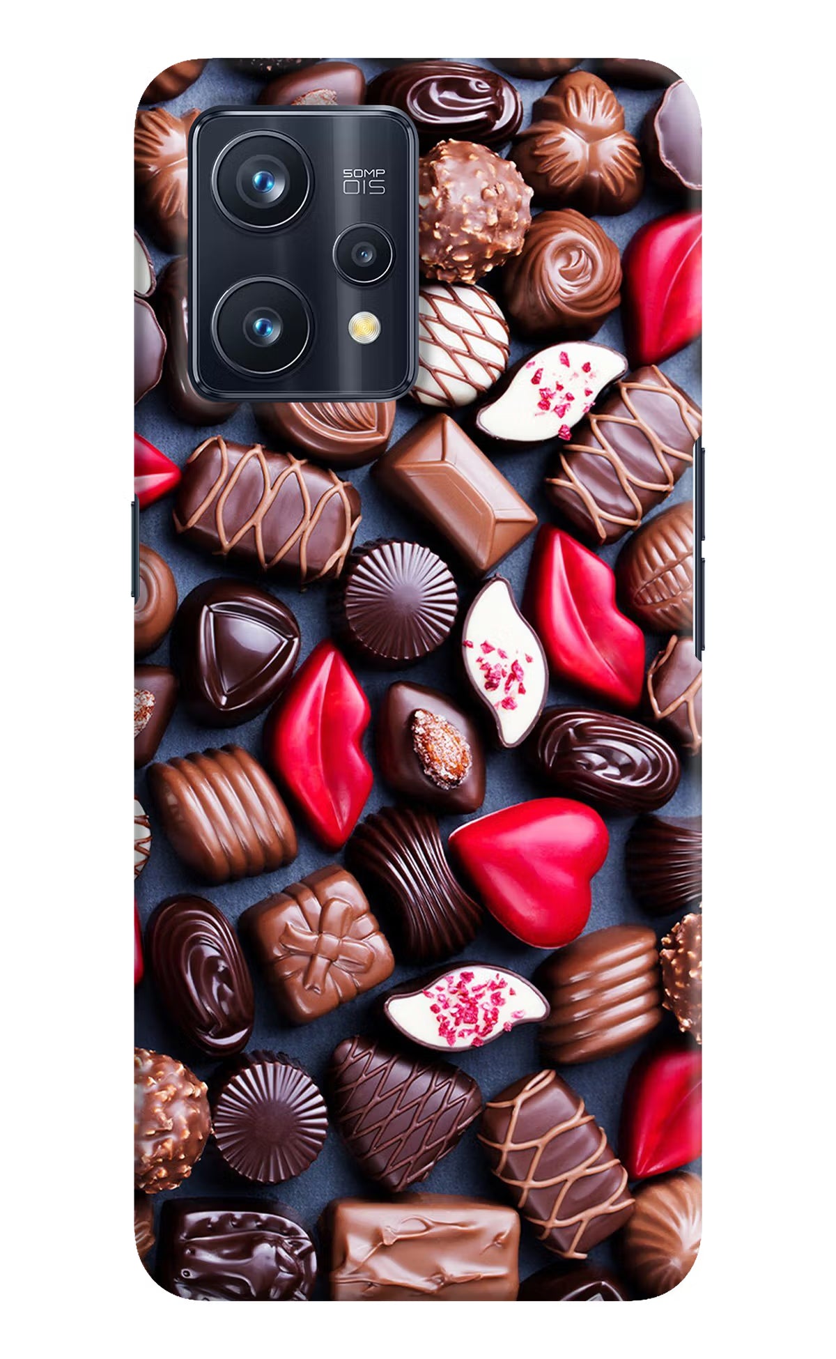Chocolates Realme 9 Pro+ 5G Hard Case Back Cover by Casekaro