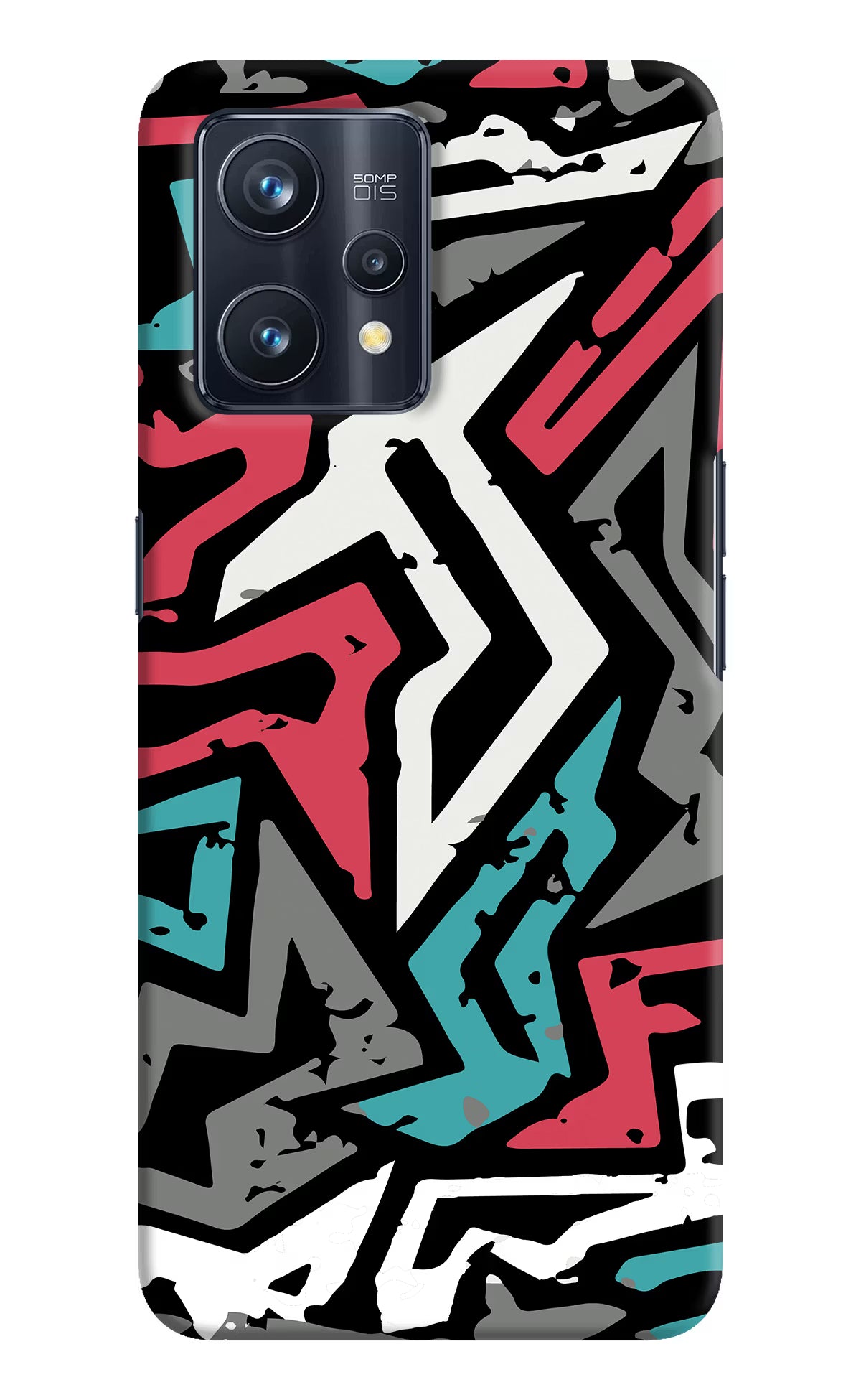 Geometric Graffiti Realme 9 Pro+ 5G Hard Case Back Cover by Casekaro
