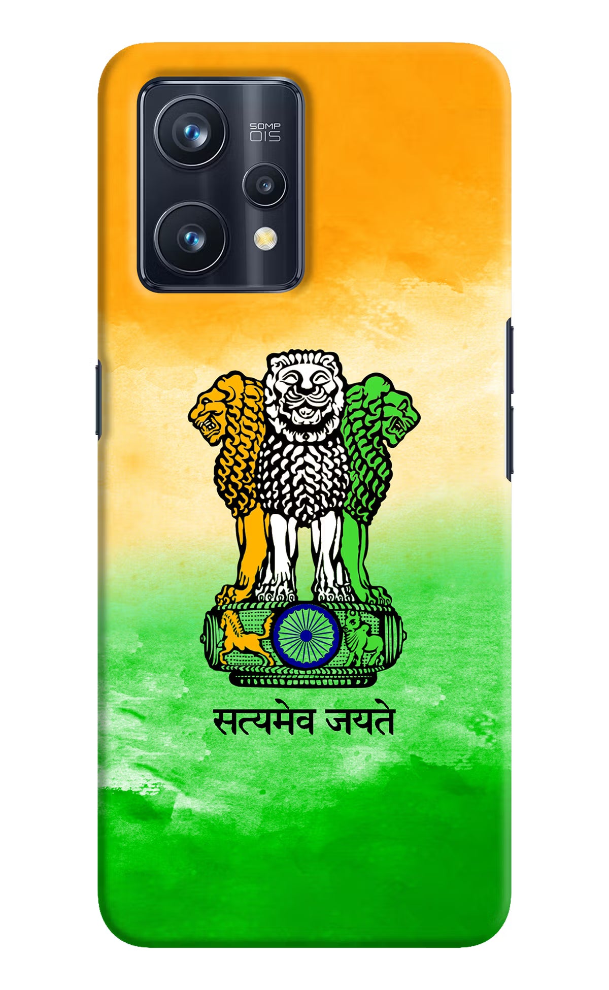 Satyamev Jayate Flag Realme 9 Pro+ 5G Hard Case Back Cover by Casekaro