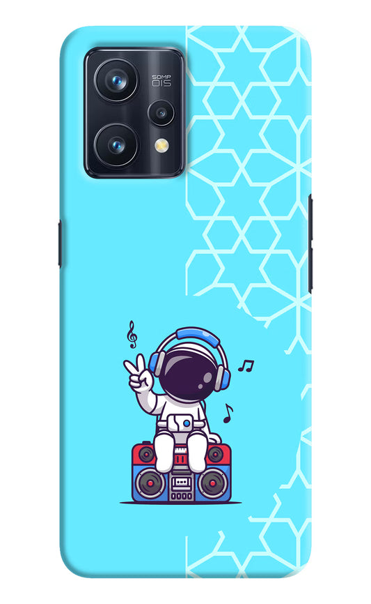 Cute Astronaut Chilling Realme 9 Pro+ 5G Hard Case Back Cover by Casekaro