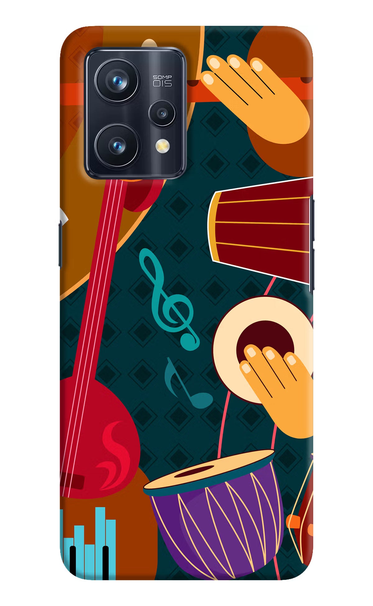 Music Instrument Realme 9 Pro+ 5G Hard Case Back Cover by Casekaro