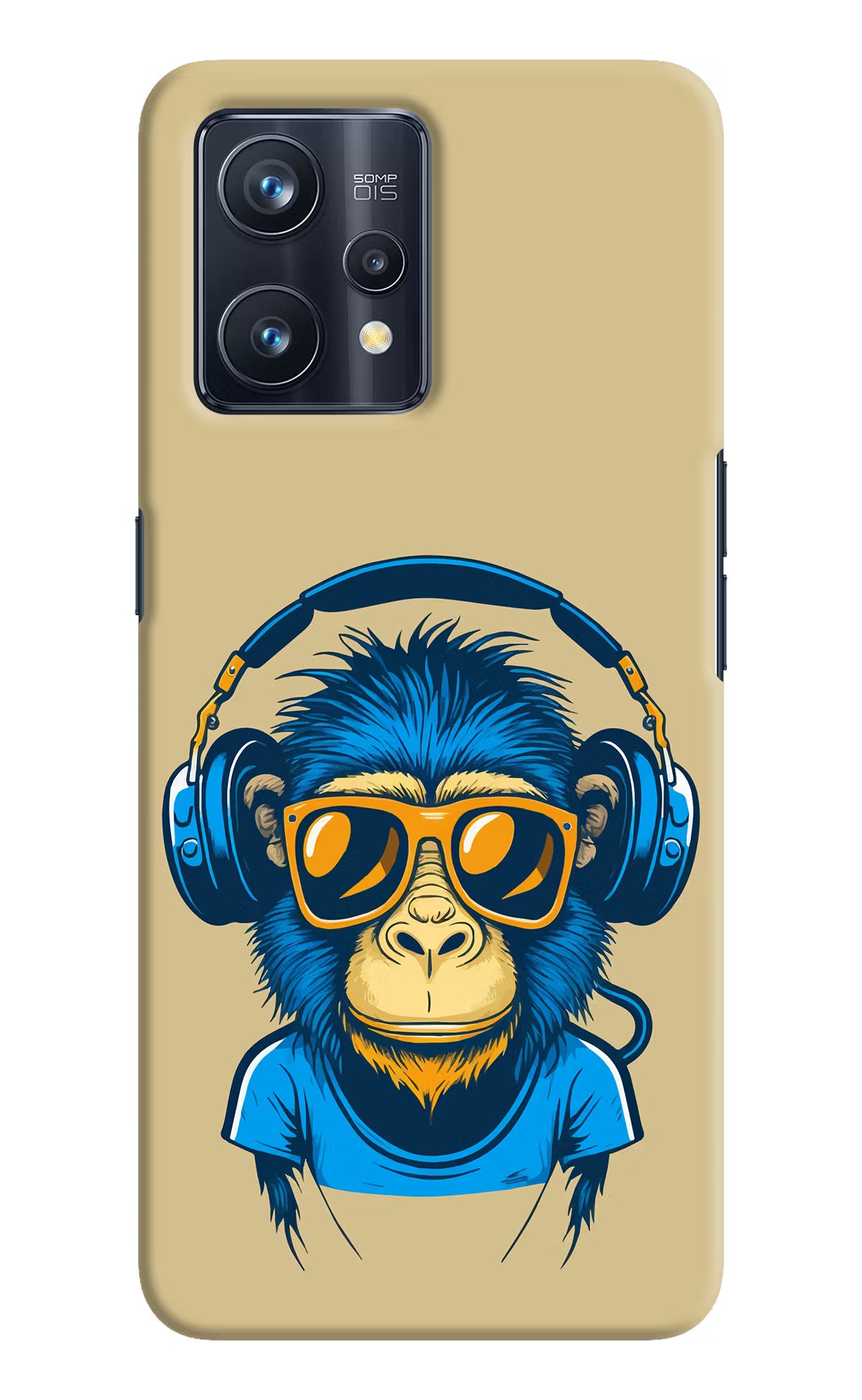 Monkey Headphone Realme 9 Pro+ 5G Hard Case Back Cover by Casekaro