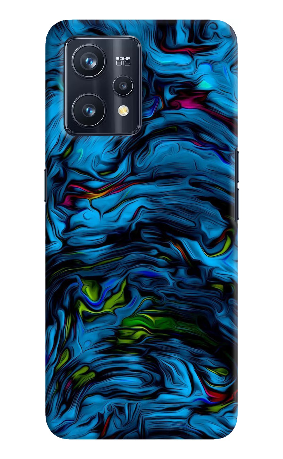 Dark Blue Abstract Realme 9 Pro+ 5G Hard Case Back Cover by Casekaro