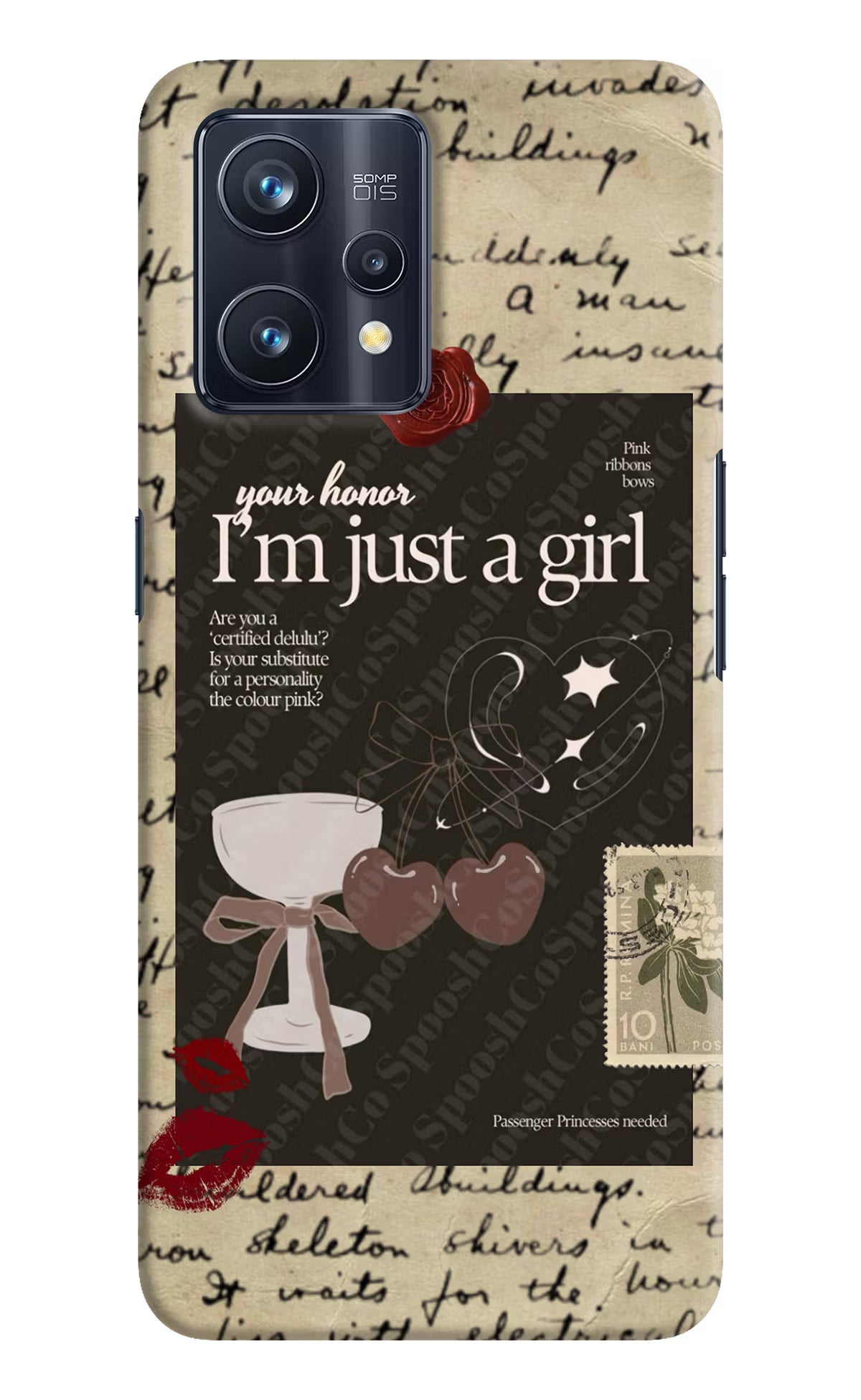 I am just a girl Realme 9 Pro+ 5G Hard Case Back Cover by Casekaro