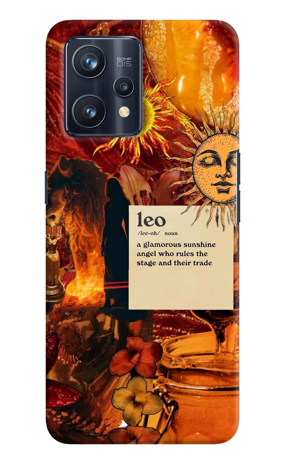 Leo Zodiac Realme 9 Pro+ 5G Hard Case Back Cover by Casekaro