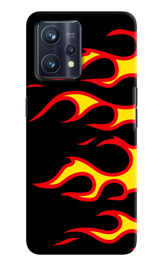 Side Sweep Flames Realme 9 Pro+ 5G Hard Case Back Cover by Casekaro