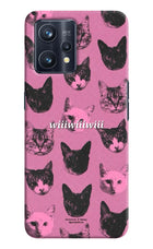 Pink Cats Realme 9 Pro+ 5G Hard Case Back Cover by Casekaro