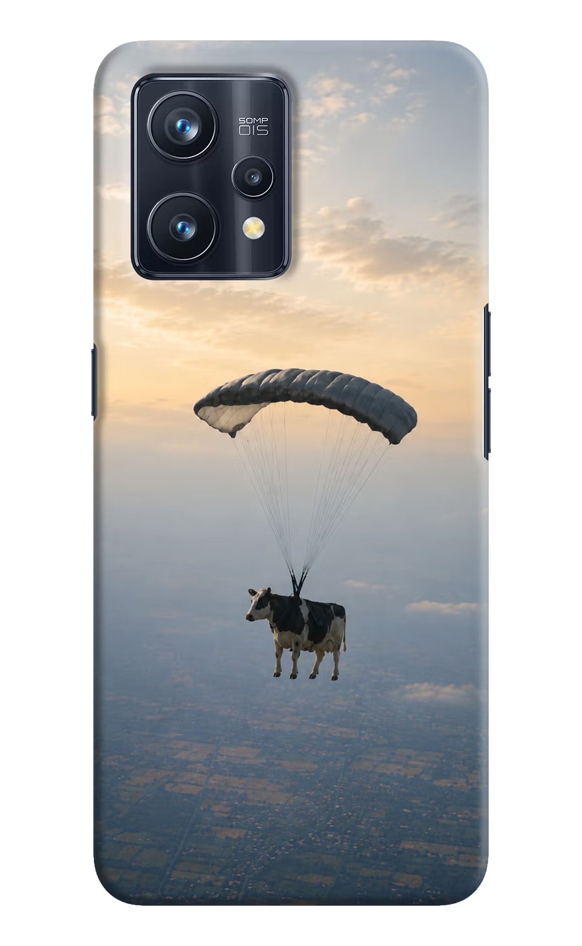 Skydiving Cow Realme 9 Pro+ 5G Back Cover