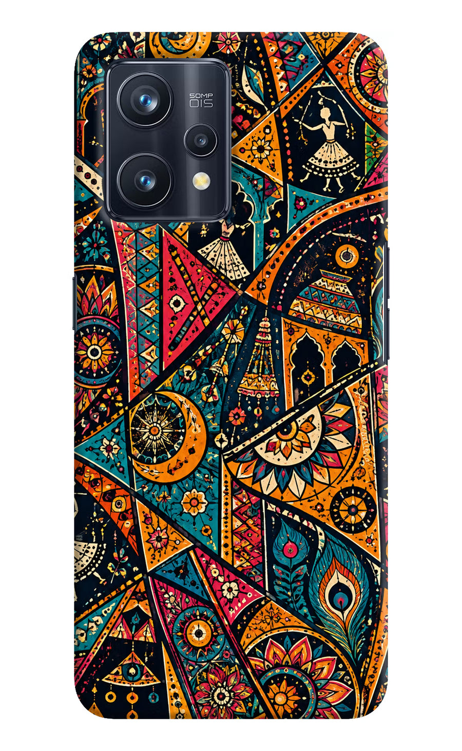 Folk Print Realme 9 Pro+ 5G Back Cover, Hard case