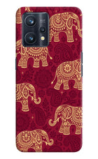 Maroon Elephant Realme 9 Pro+ 5G Hard Case Back Cover by Casekaro